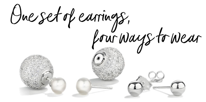 1 SET OF EARRINGS, 4 WAYS TO WEAR