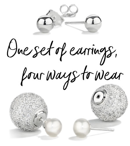 1 SET OF EARRINGS, 4 WAYS TO WEAR