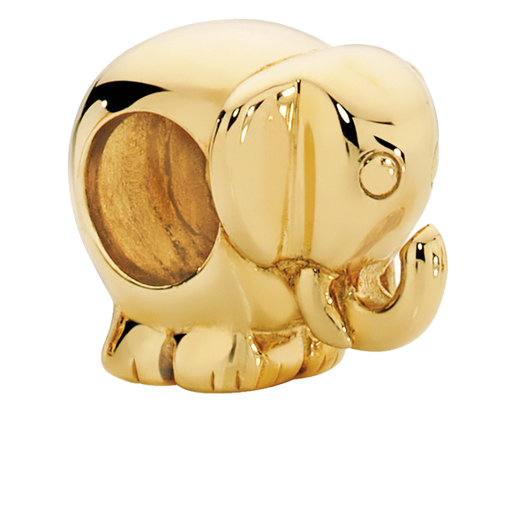 10ct Yellow Gold Elephant Charm